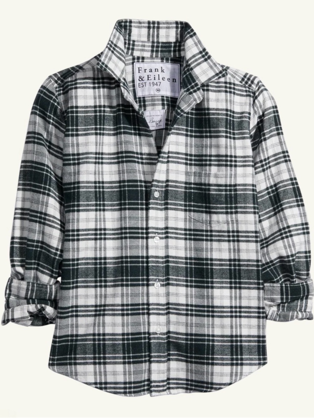 Frank & Eileen Barry Plaid Flannel Button Up Shirt Women’s L